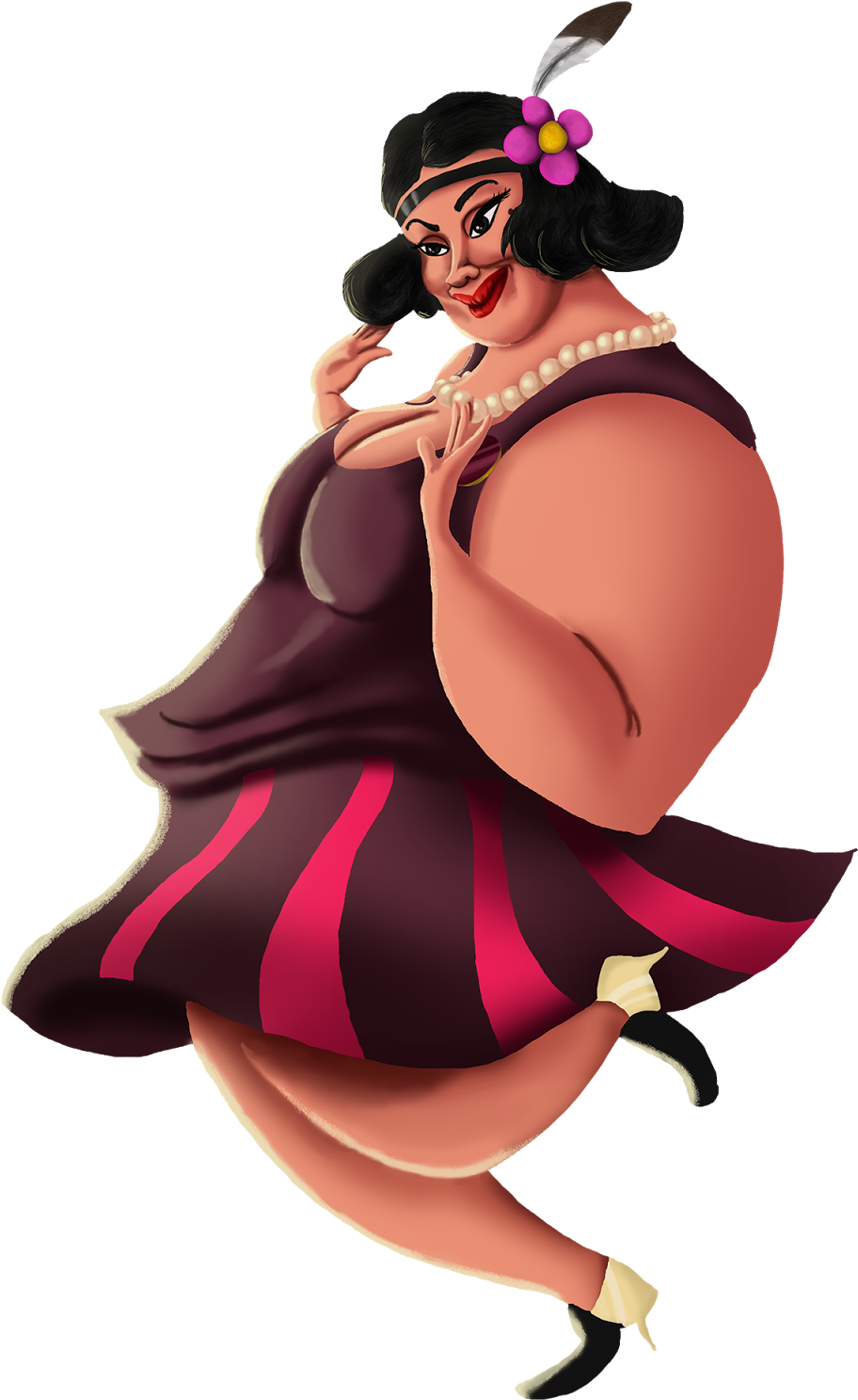 New Sketch Of A Woman, In The Twenties Of The Twentieth - Illustration Clipart (1600x1600), Png Download