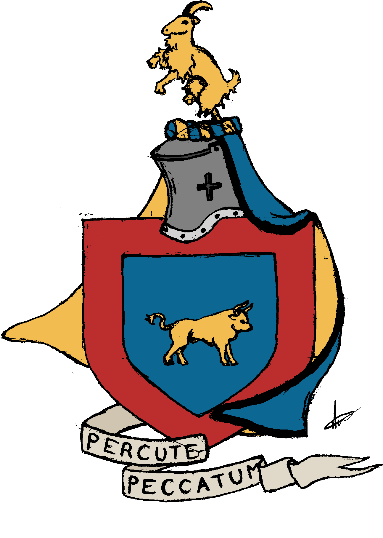 Ocmy Arms Illustrated In My Own Style - Cartoon Clipart (1500x2104), Png Download