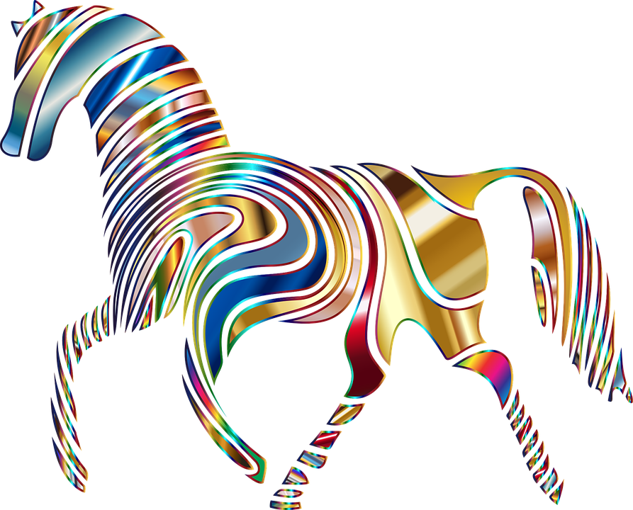 Free Photo Psychedelic Animal - Psychedelic Horses Clipart (893x720), Png Download