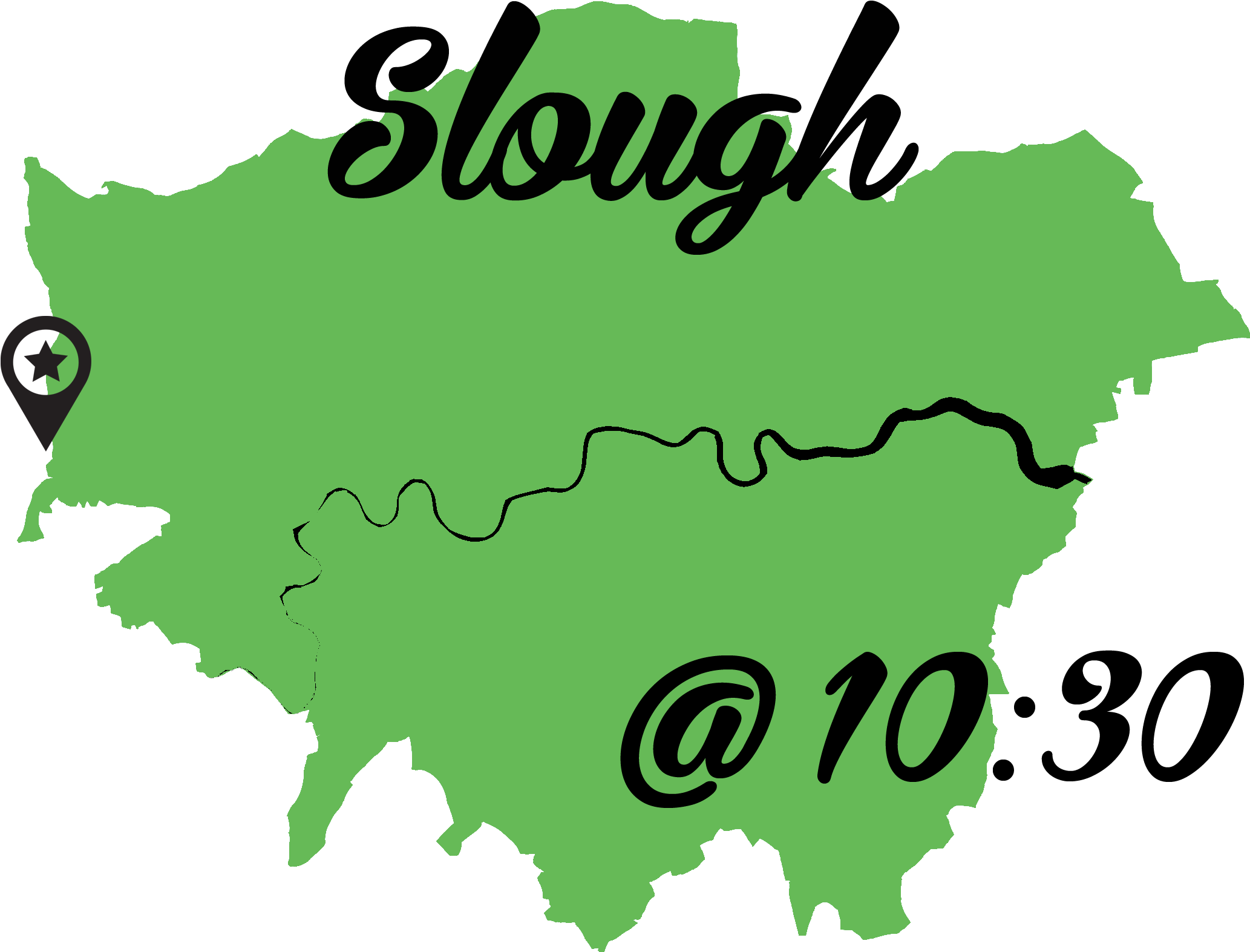 Image - London Map East West North South Clipart (1545x1153), Png Download