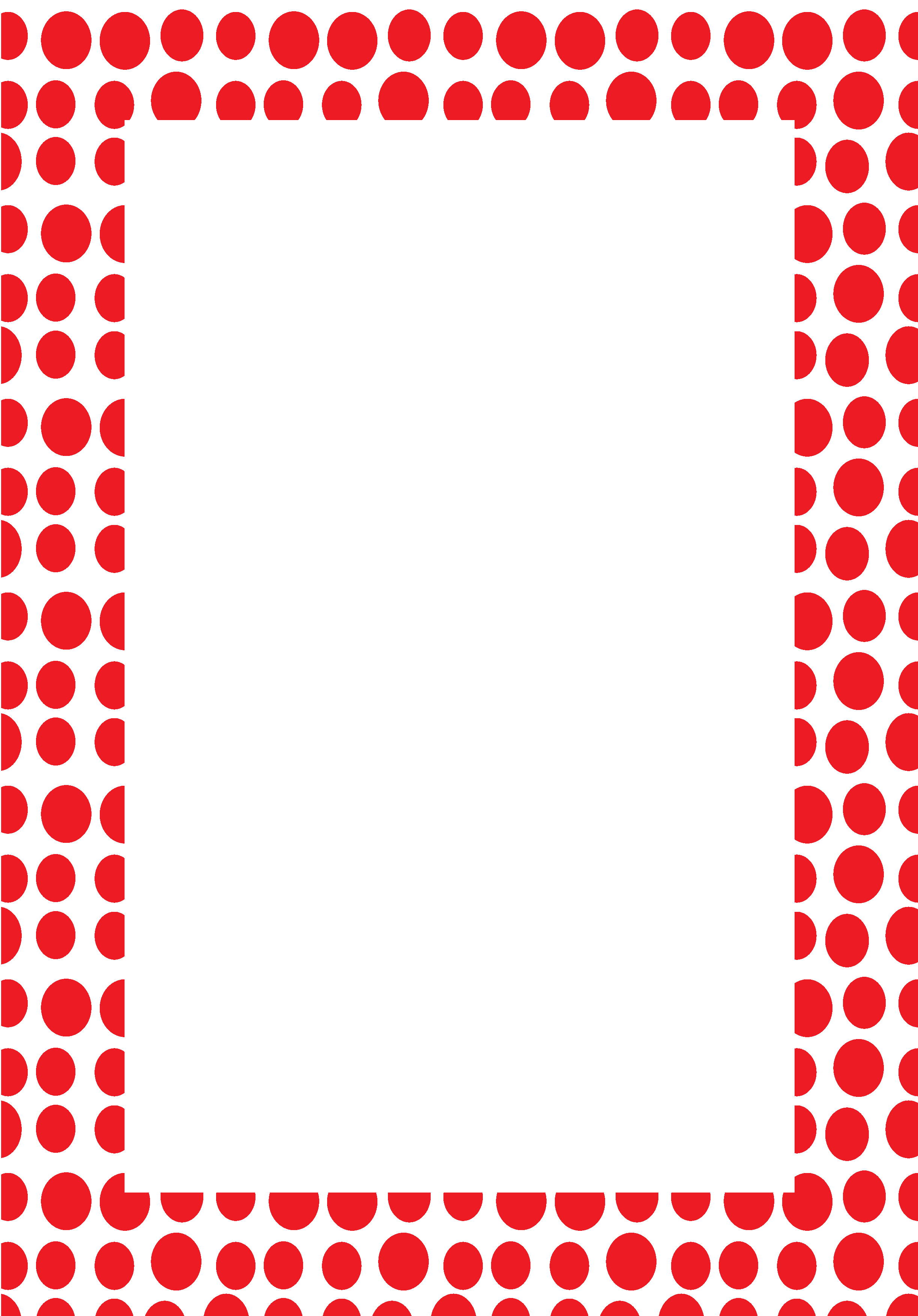 Frame Red Dots - Place Value Patterns Anchor Chart Clipart (2480x3508), Png Download