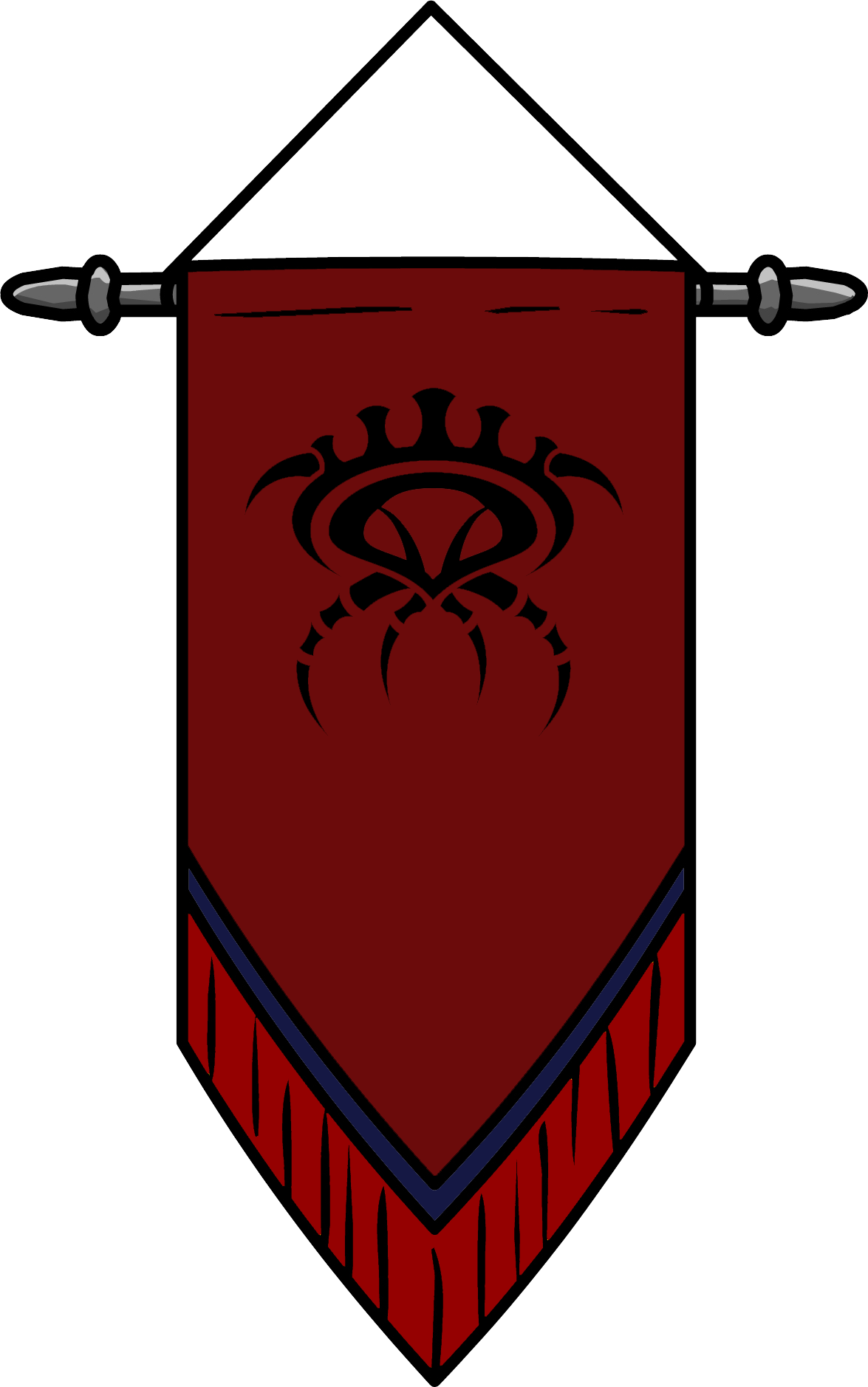 Orks Combined With Mongolia Led By Genghis Khan - Medieval War Flag Transparent Clipart (1175x1878), Png Download