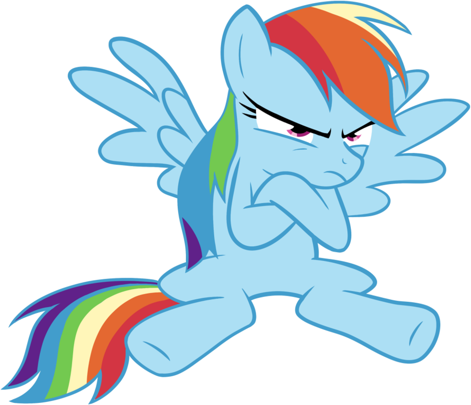 Remember That 4chan Post About All The Bronies Jacking - Rainbow Dash Rage Clipart (947x843), Png Download