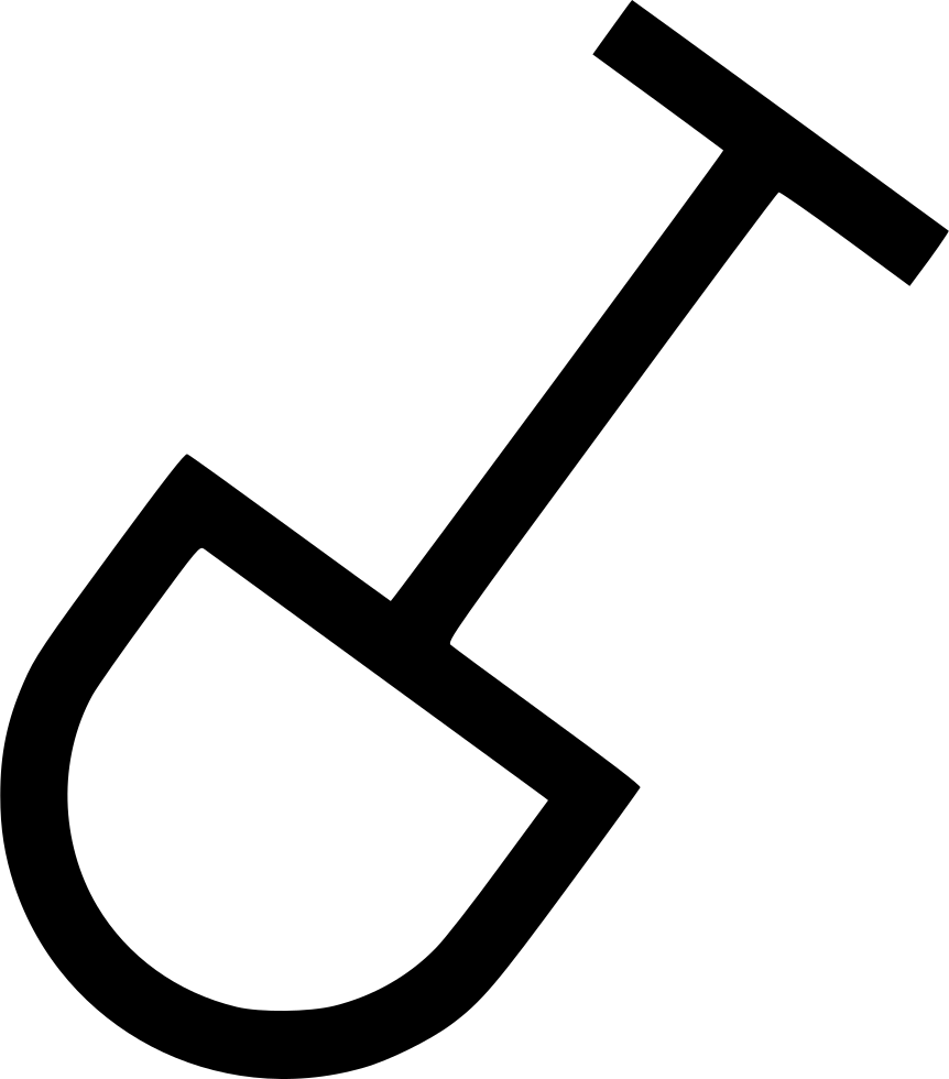 Beach Shovel Sand Outdoor Outside Comments - Icon Clipart (862x980), Png Download