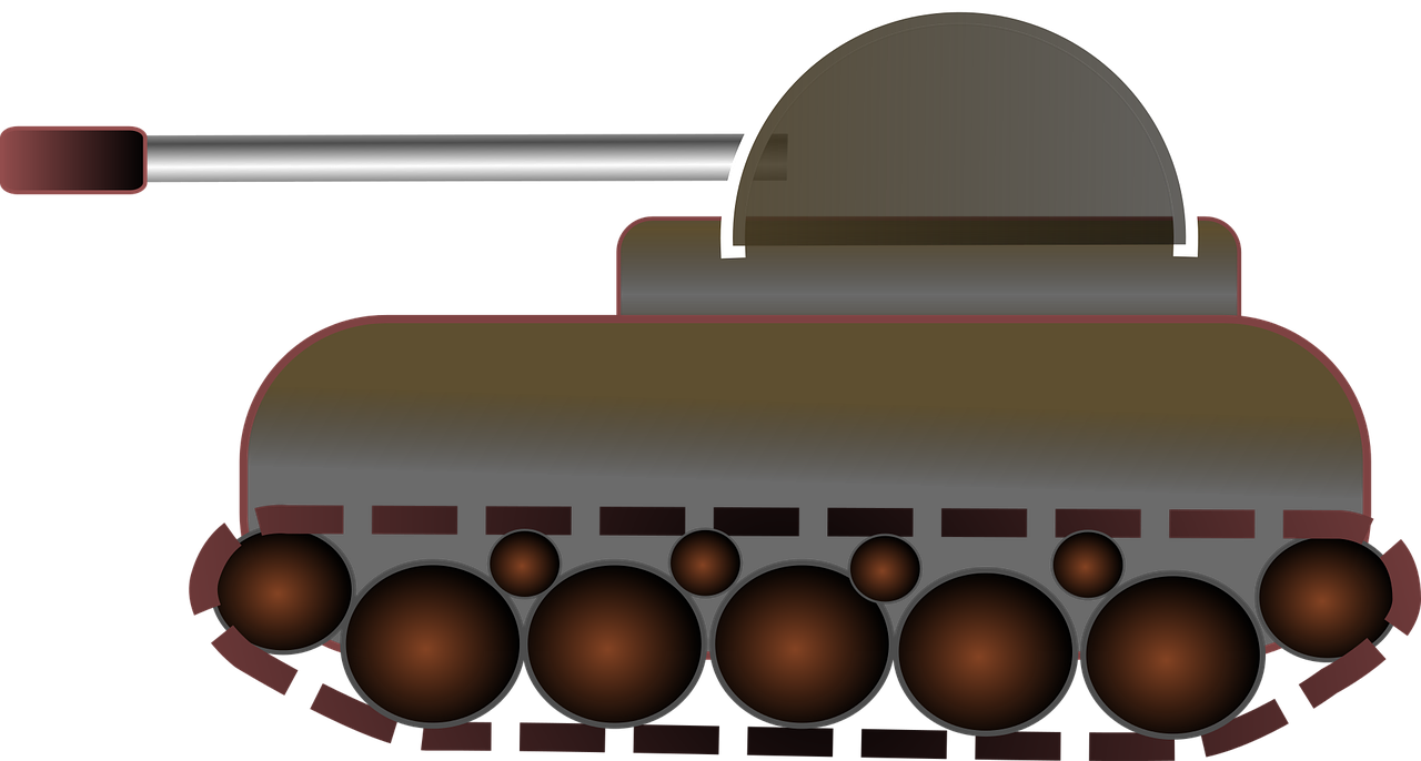 Panzer,tracked Vehicle,military,free Vector Graphics,free Clipart (1280x686), Png Download