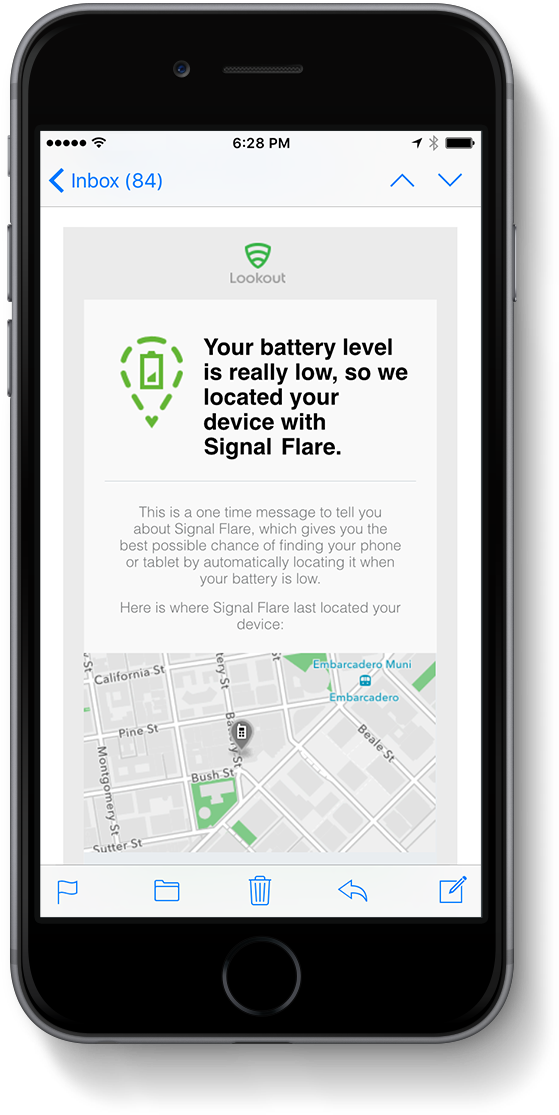 Signal Flare Lost Message - Mobile Device Clipart (844x1200), Png Download