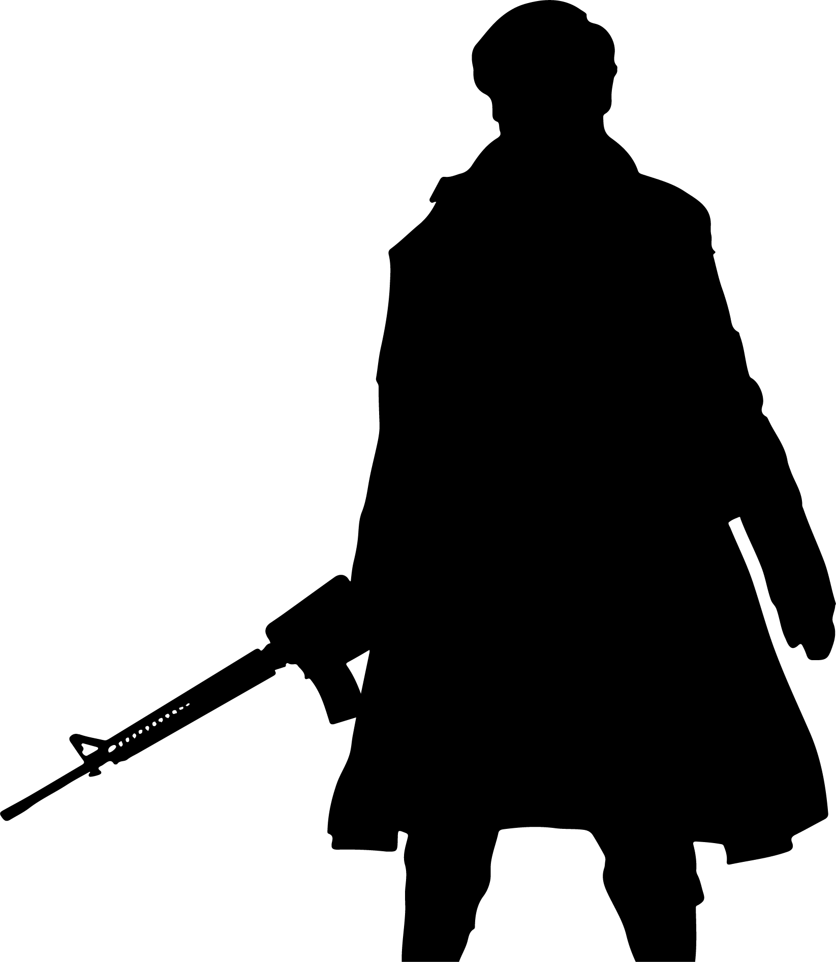 James Bond Animation - Silhouette Clipart (1645x1893), Png Download