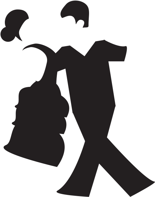 Dance Icons 10" X 3" - Silhouette Clipart (1080x1440), Png Download