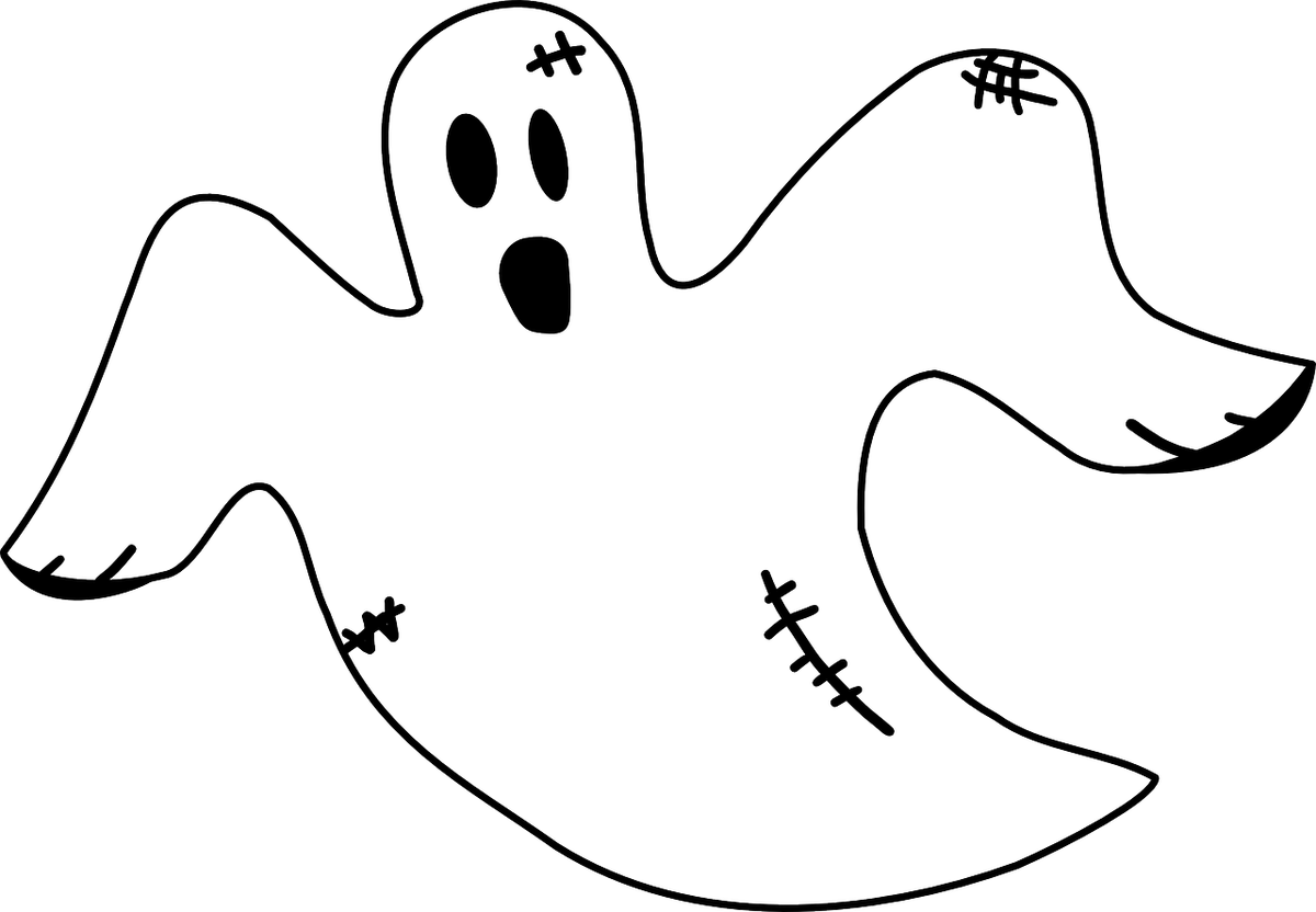 Hallowe'en Warning On Yorkshire Coast - Ghost Clipart - Png Download (1200x832), Png Download