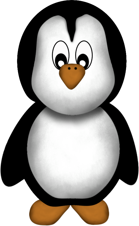 Xmas Penguin Clipart (538x872), Png Download