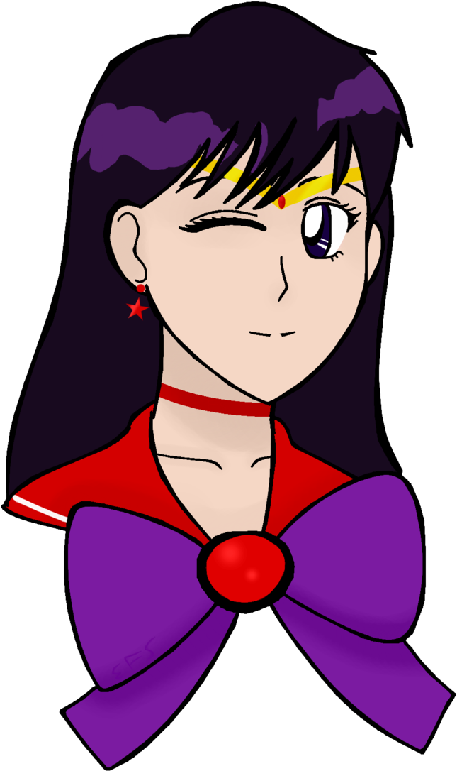 Just A Quick Drawing Of Sailor Mars For My Friend - Cartoon Clipart (1280x1280), Png Download