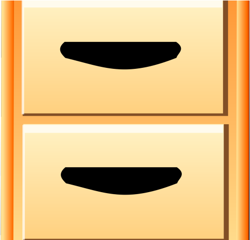 Folders Clipart Cabinet - Drawer - Png Download (640x480), Png Download