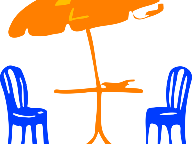 Terrace Clipart Table Umbrella - Umbrella Clip Art - Png Download (640x480), Png Download