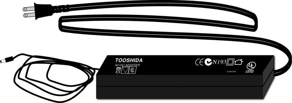 Laptop Power Supply - Laptop Clipart (958x339), Png Download