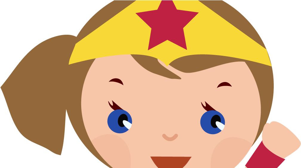 Desenho De Super Herói Menina Clipart (1066x560), Png Download