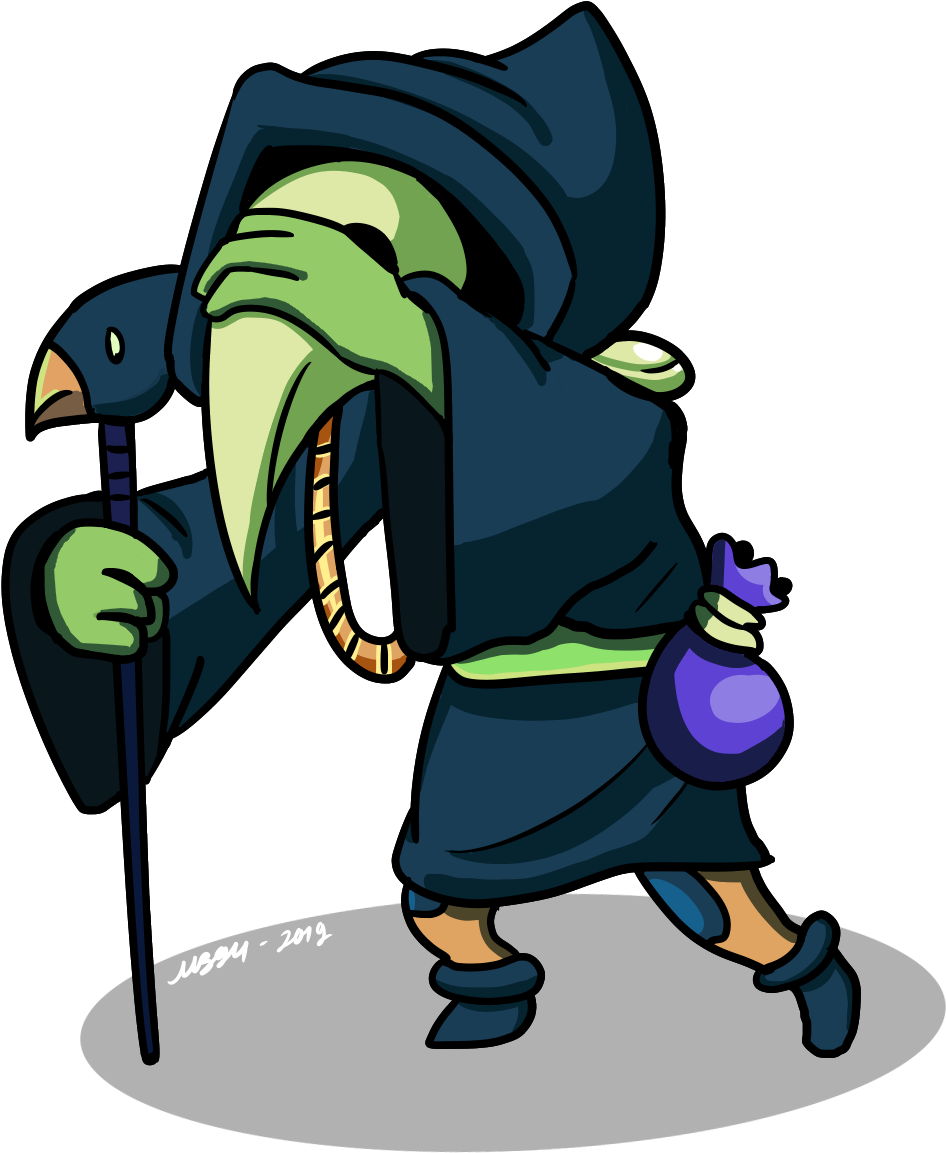 Tags Shovel Knight, Plague Knight, Mizku94, Digital, - Cartoon Clipart (1113x1260), Png Download