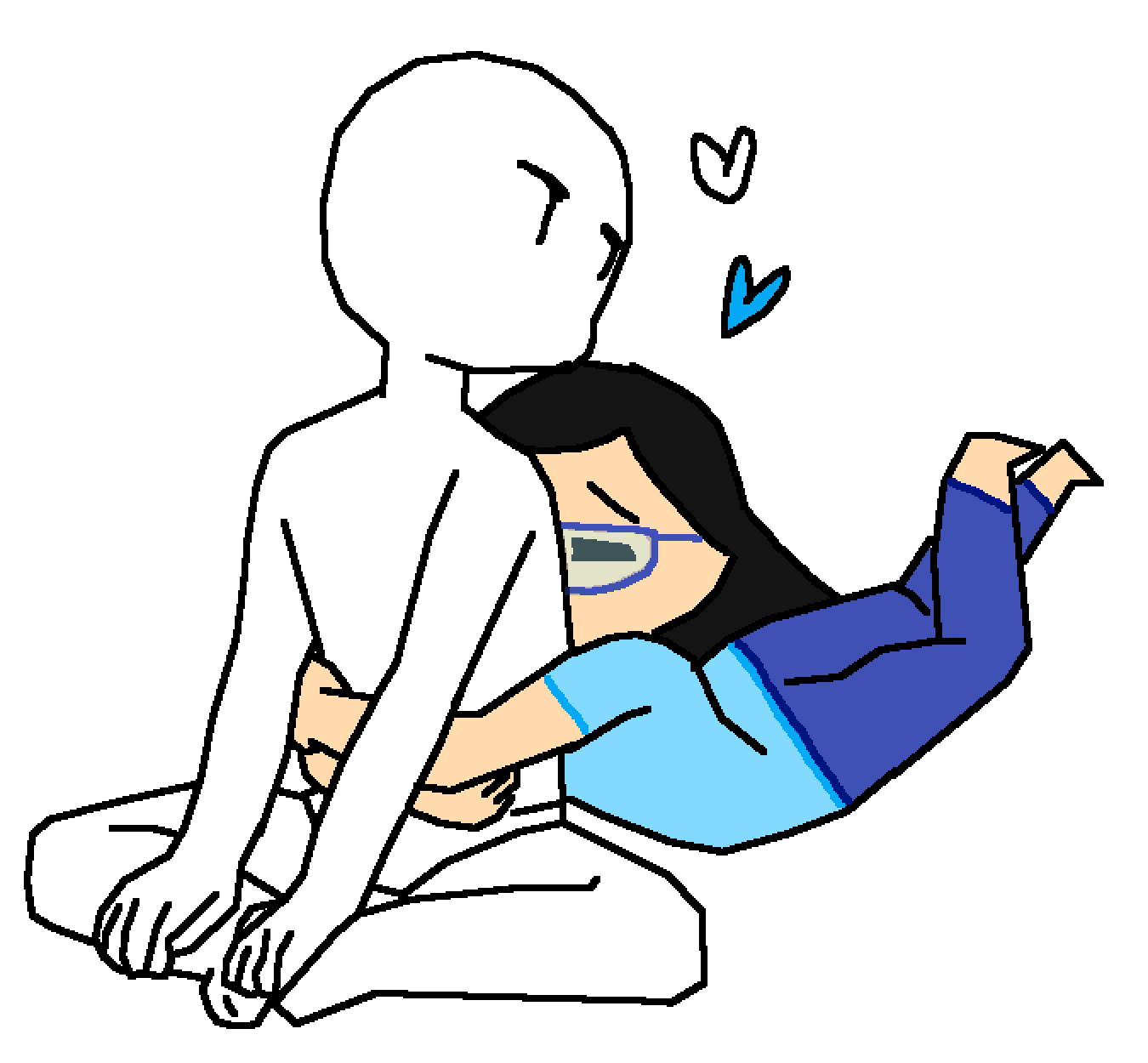 Add Yourself If U Want To - Sitting Clipart (1350x1250), Png Download