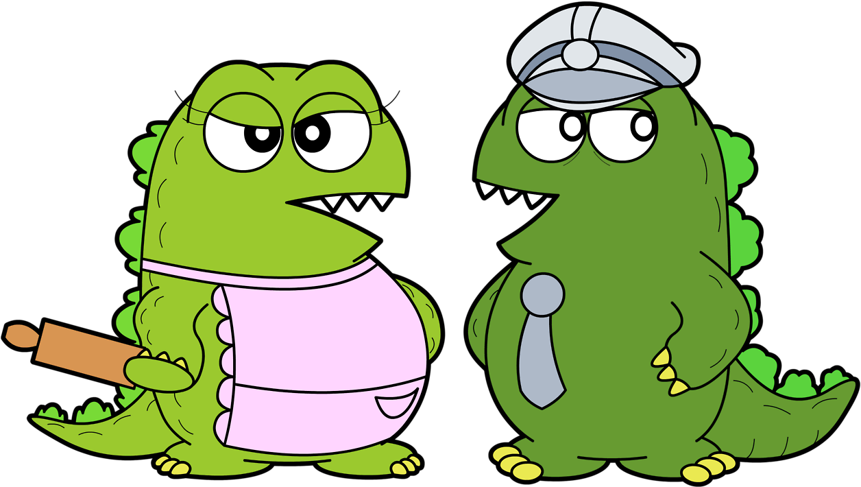 I Decided To Draw Godzilla's Parents From That One - Godzilla's Parents Clipart (1280x723), Png Download