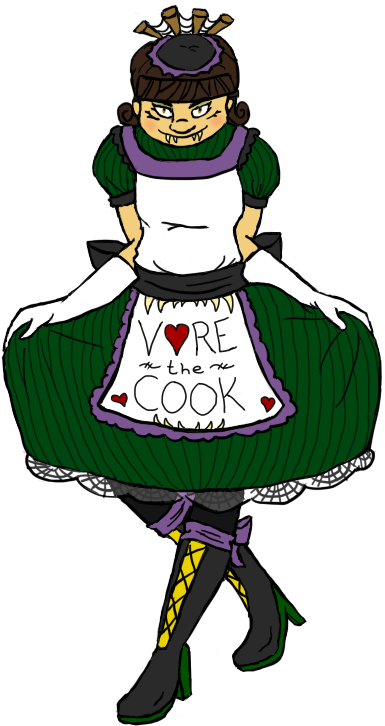 Cunning Curtsy - Cartoon Clipart (417x753), Png Download