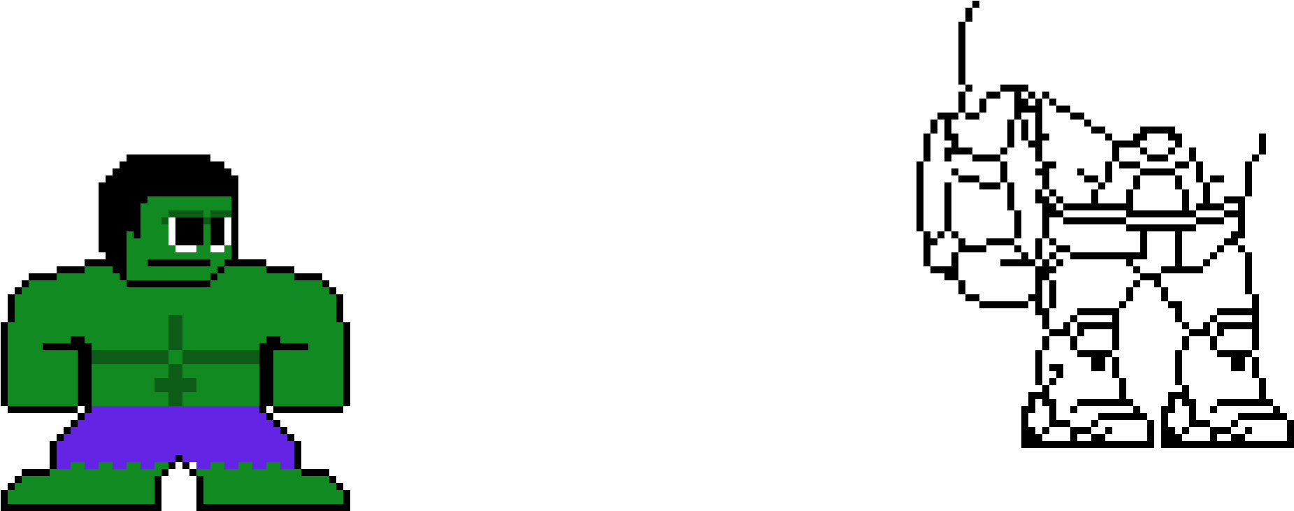 Hulk Vs Hulkbuster - Cartoon Clipart (2290x1030), Png Download