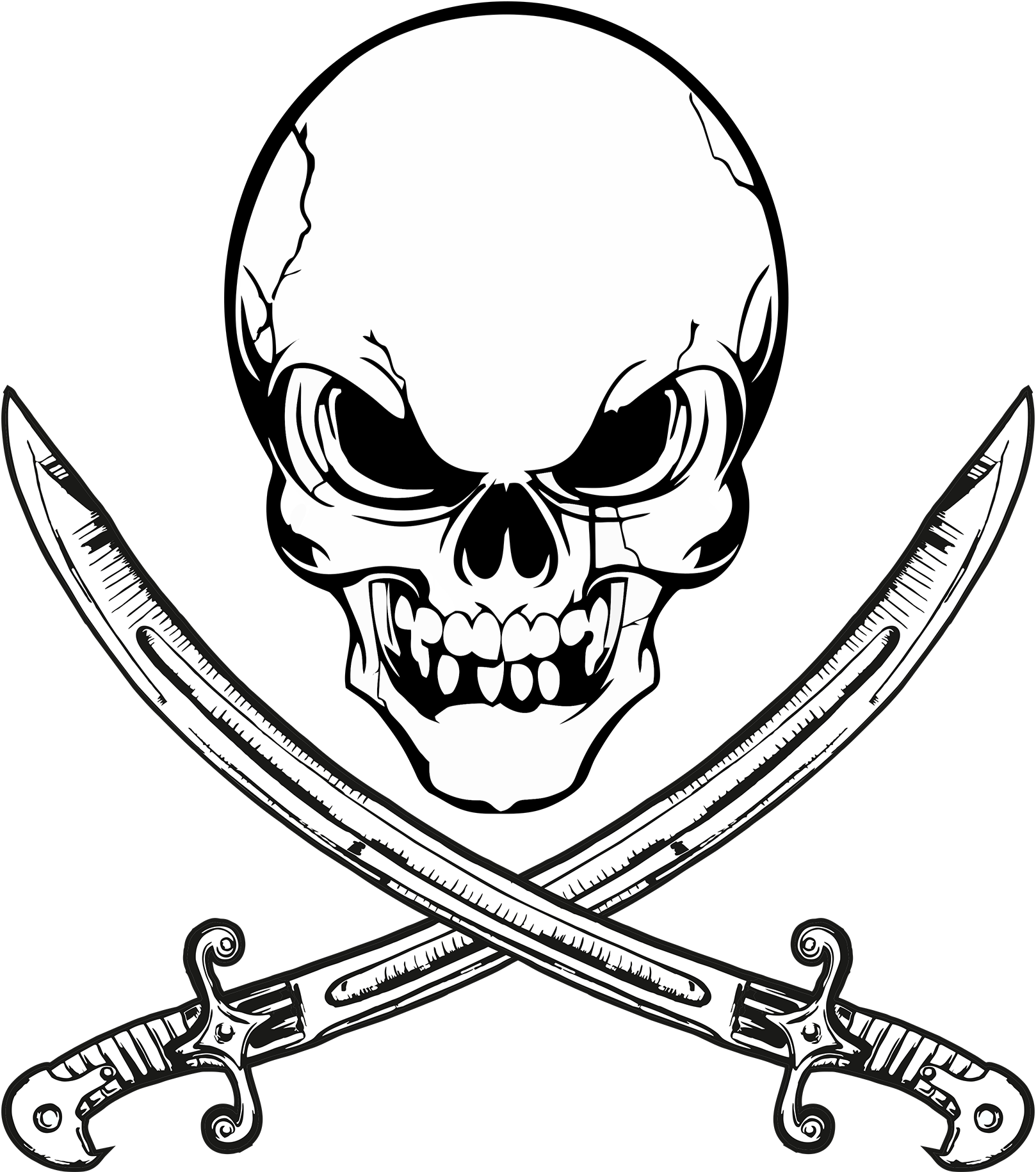 Clip Art Skull - Png Download (1618x1831), Png Download