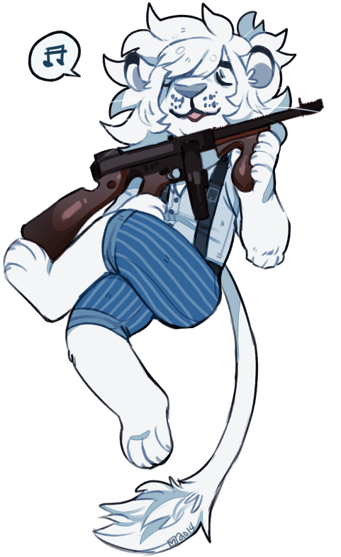 Tunes And Tommy Guns - Cartoon Clipart (600x800), Png Download