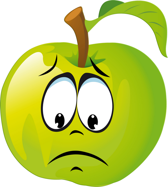 Фото, Автор Missis - Funny Apple Clipart - Png Download (670x744), Png Download