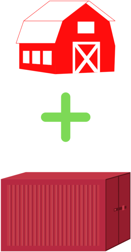 7 Reasons To Build A Barn With Shipping Containers - Cross Clipart (683x1024), Png Download