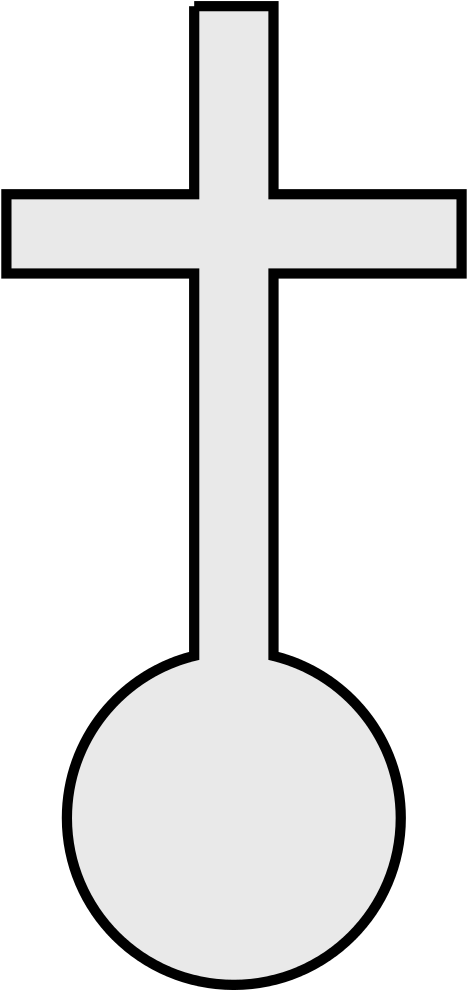 Coa Illustration Cross Triumphant - Cross Clipart (498x1023), Png Download