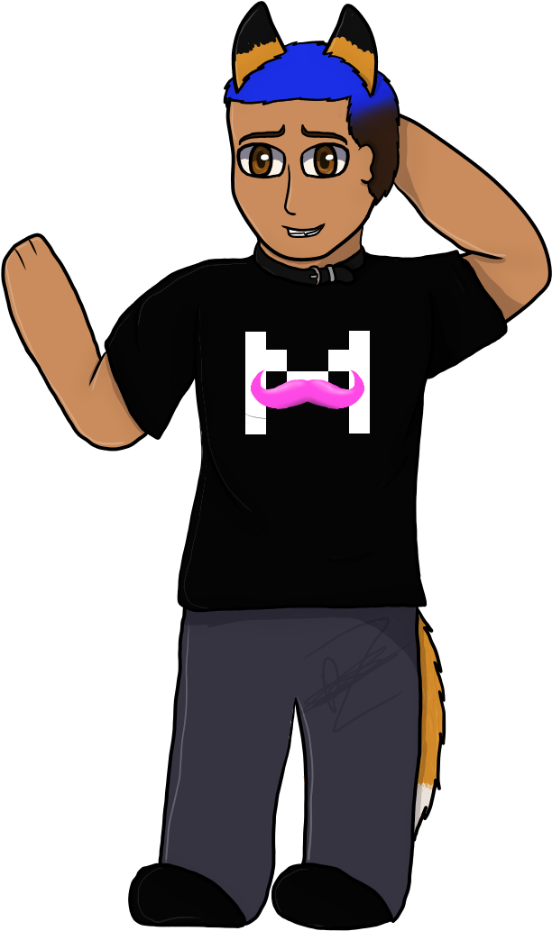 Foxy Boi - Cartoon Clipart (761x1097), Png Download