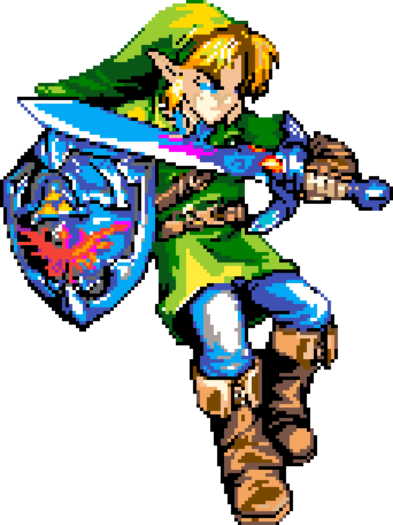 Epic Link Pixel Art - Cartoon Clipart (798x1064), Png Download