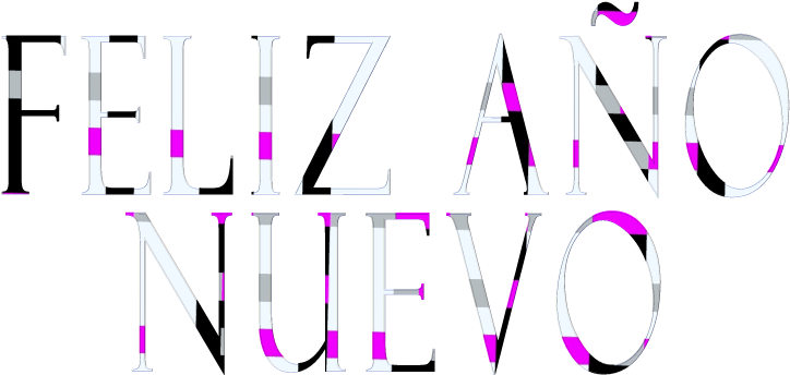 Letras De Feliz Año Nuevo Clipart (800x400), Png Download