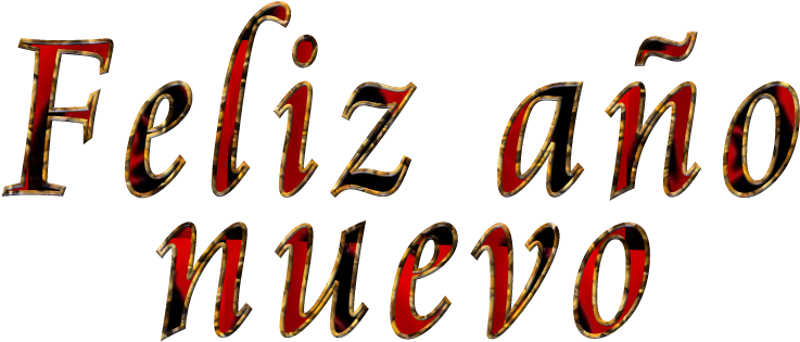 Letras De Feliz Año Nuevo - Calligraphy Clipart (800x400), Png Download