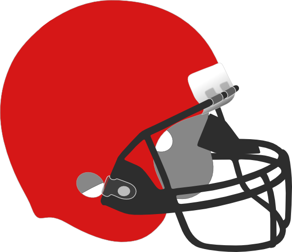 Red Football Helmet Clipart - Png Download (600x518), Png Download