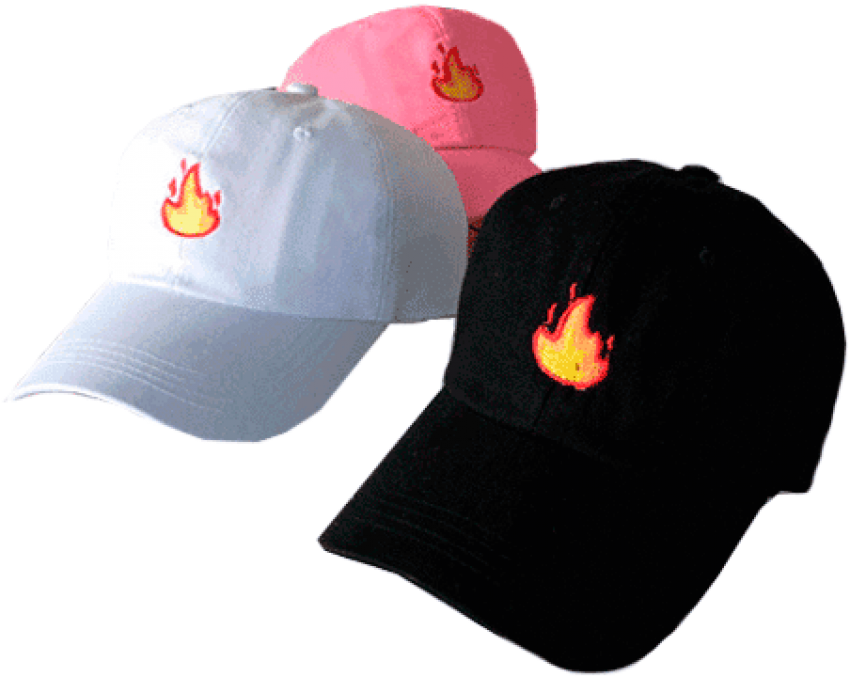 Free Png Download Fire Emoji Embroidery Baseball Cap - Emojis Embroidery Baseball Caps Clipart (850x677), Png Download