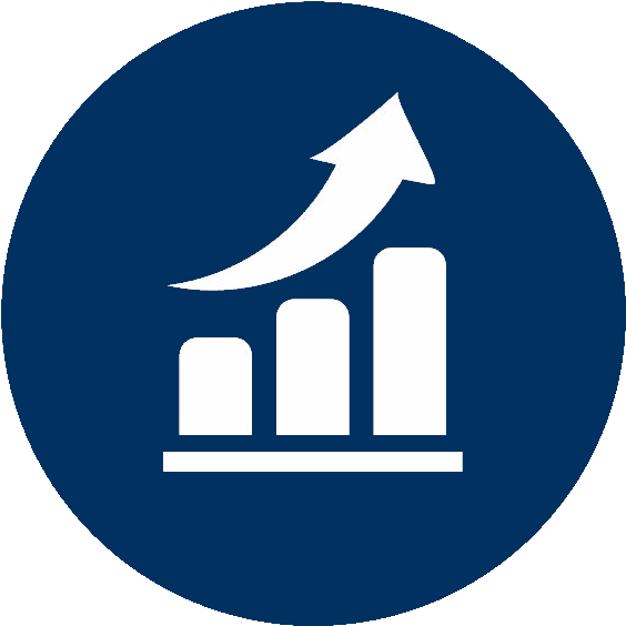 Chart Going Up Icon - Gloucester Road Tube Station Clipart (564x564), Png Download