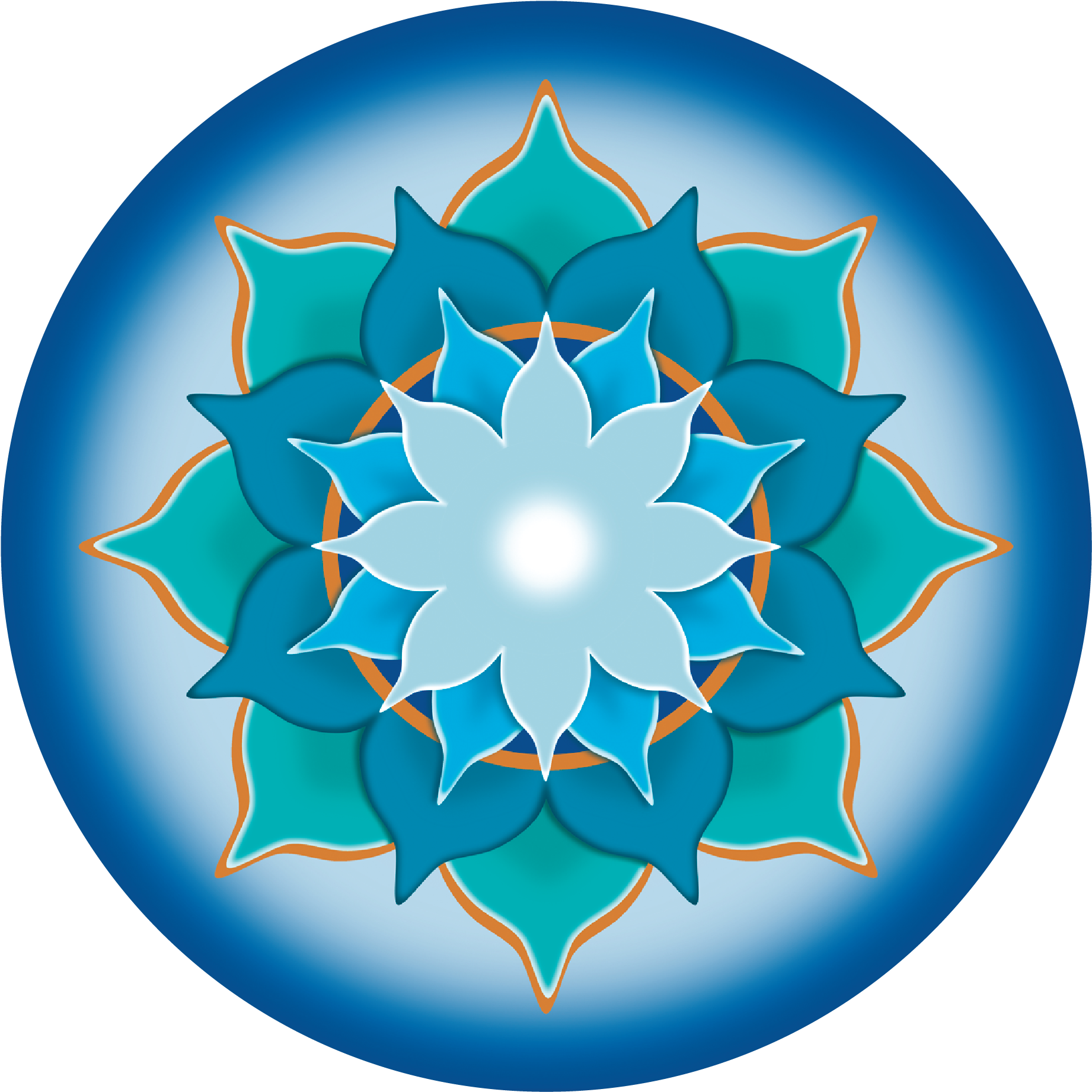 Blue Lotus Chai Mandala - Blue Lotus Chai Logo Clipart (2039x2039), Png Download