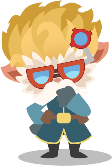 Header - Heimerdinger Chibi Clipart (1120x557), Png Download