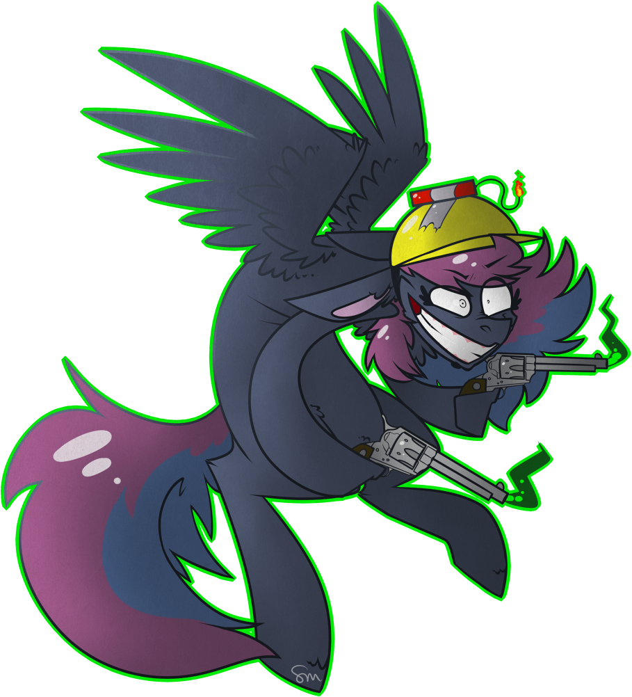 Dr-idiot, Grin, Gun, Helmet, Oc, Oc Only, Oc - Illustration Clipart (909x1002), Png Download