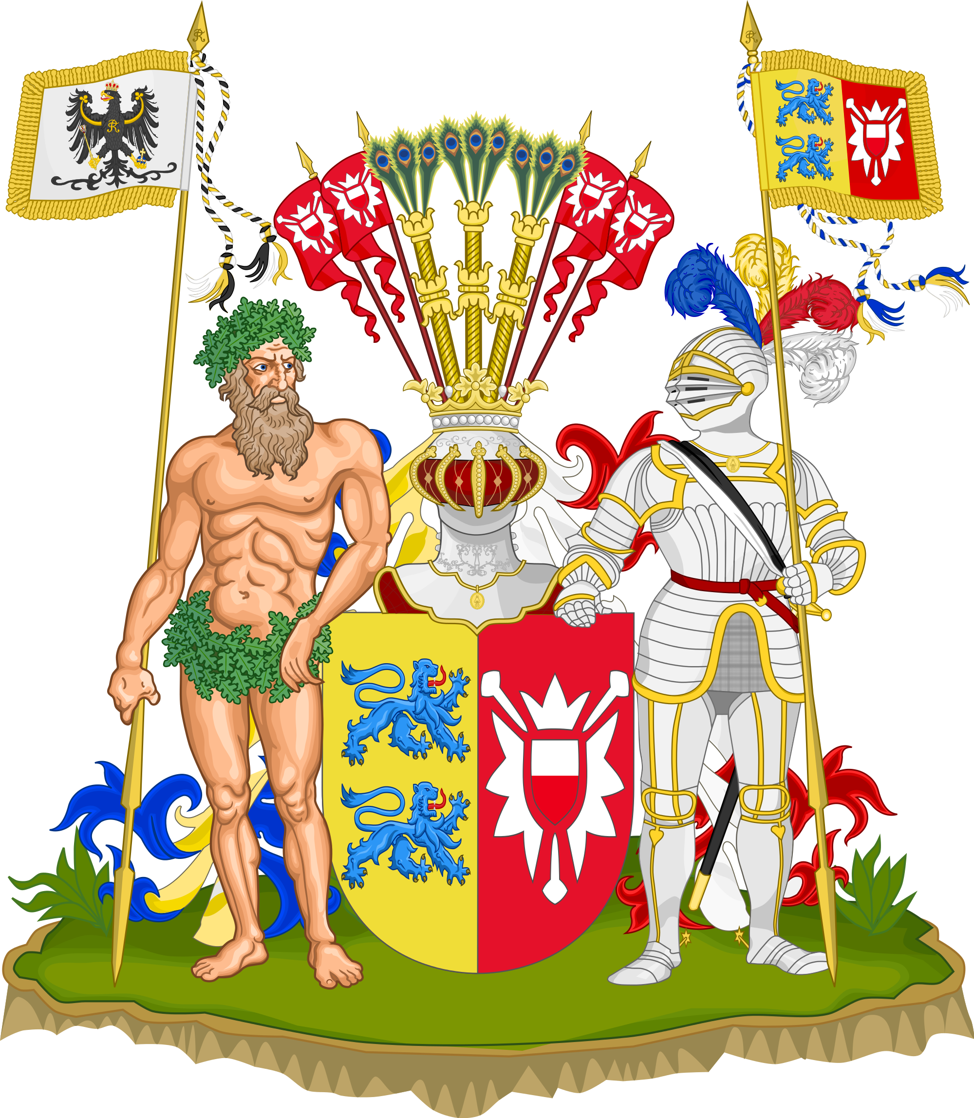 Open - Nassau Coat Of Arms Clipart (2000x2296), Png Download