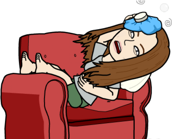 Shoulder Clipart Physical Pain - Girl Under The Weather - Png Download (640x480), Png Download