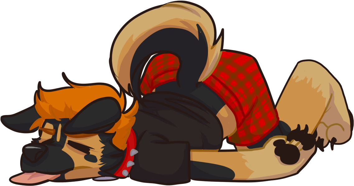 Lazy Dog - Cartoon Clipart (1165x683), Png Download