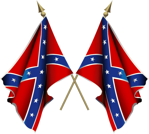 Confederate Battle Flags - Confederate Flag Png Transparent Clipart (595x533), Png Download