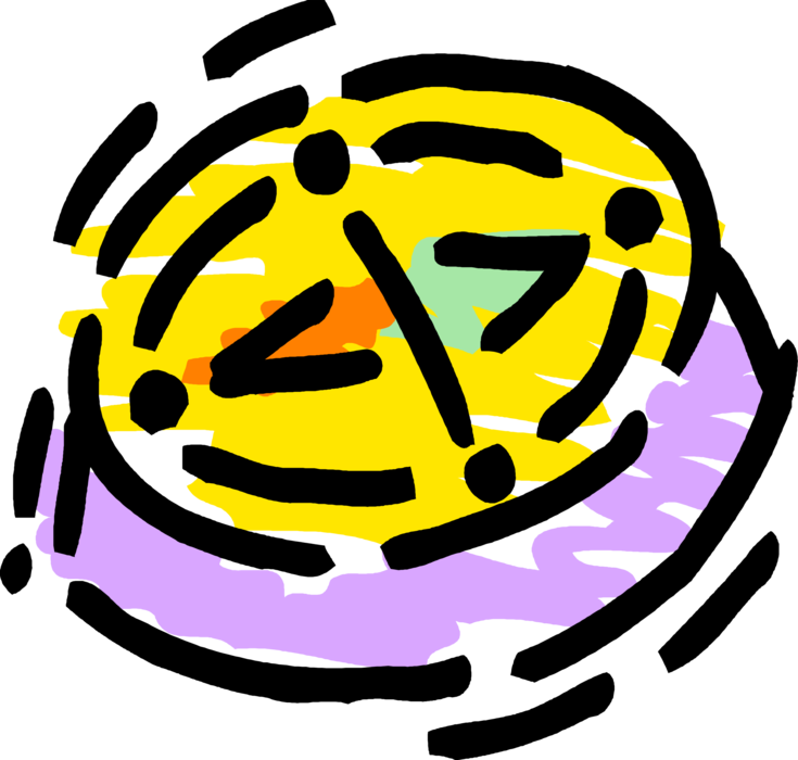 Vector Illustration Of Magnetic Compass For Navigation Clipart (735x700), Png Download