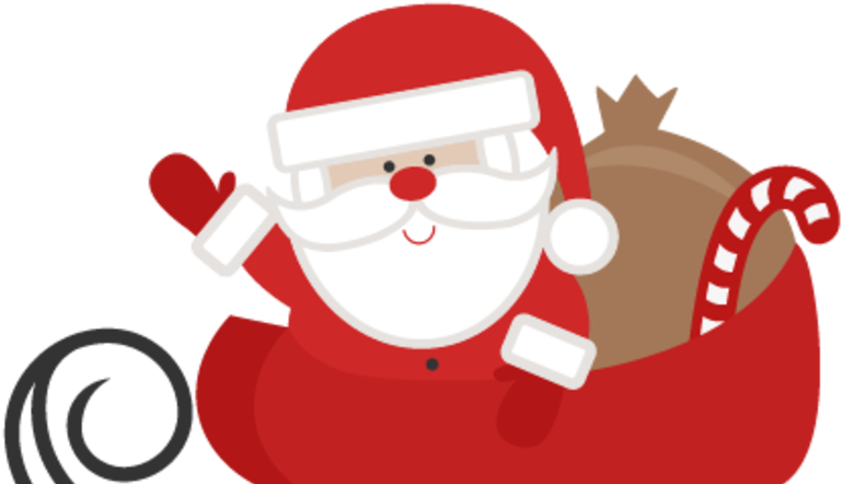 2016 Franklin County Christmas Parade - Cute Santa Clip Art - Png Download (800x450), Png Download
