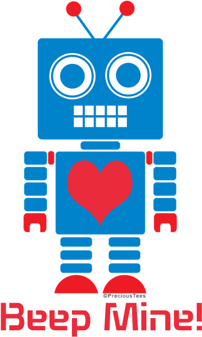 Beep Mine Robot Shot Glass - Cute Pink Robot Clipart (700x700), Png Download