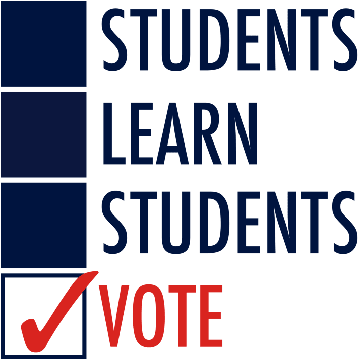 Students Learn Students Vote Clipart (720x734), Png Download