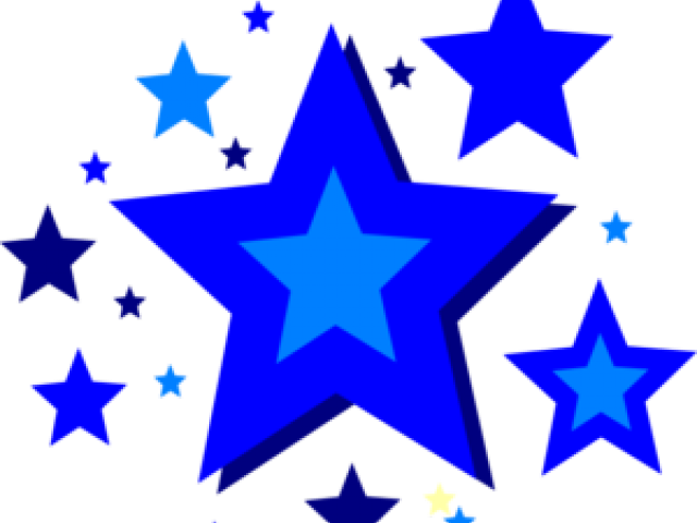 Stars Clipart Blue - Clip Art - Png Download (640x480), Png Download