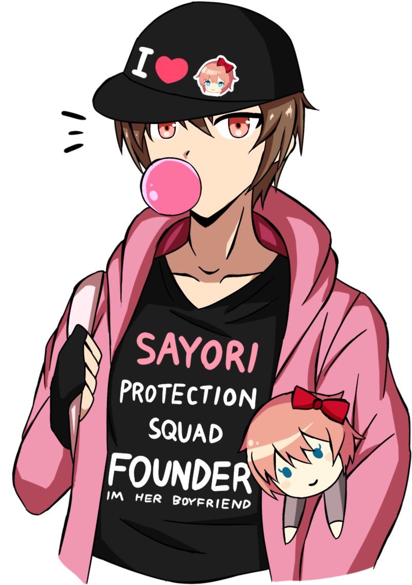 Http - //i - 4cdn - Org/vg/1511152633537 Randal - Doki Doki Literature Club Protagonist Clipart (1280x1280), Png Download