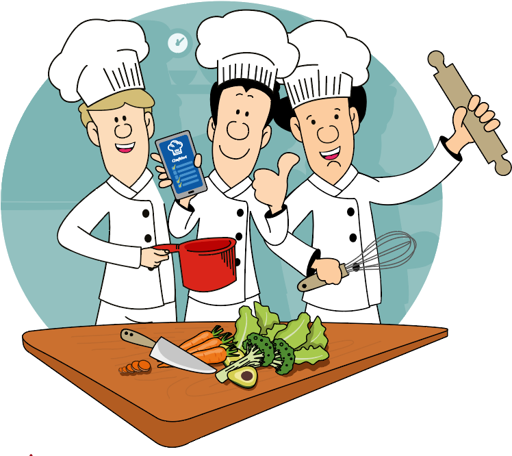 Clipart Restaurant Hotel Cook - Png Download (776x689), Png Download